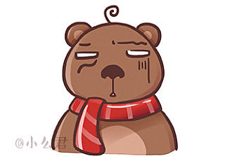 卡通呆熊