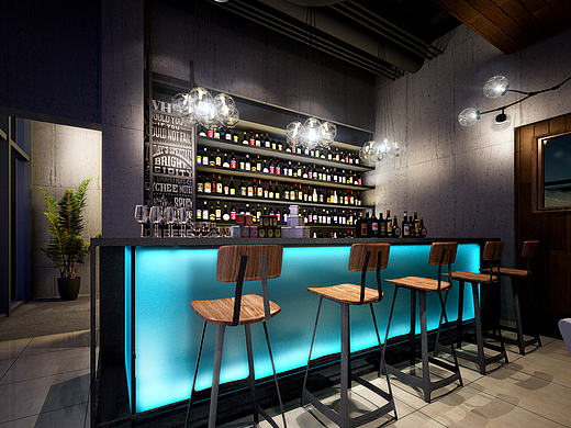 空间表现，一个小酒吧 。（个人主页-ZMTgzNDc3ODQ=） - 建筑/空间 - 站酷设计师zhuzhuhe1024原创素材 - 站酷ZCOOL