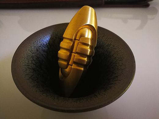 黄铜双推蛋edc减压玩具