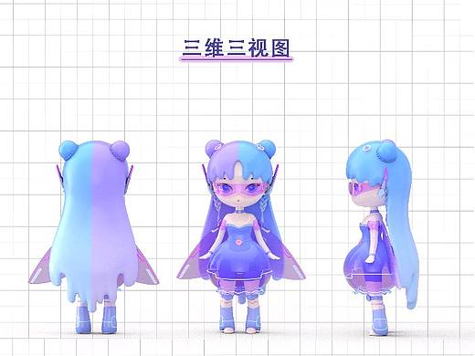 企业ip形象三视图微信表情包卡通形象定制