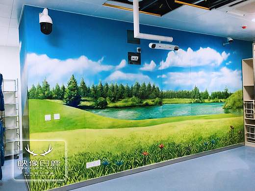 蓝天 白云 绿草 红花 碧水 微风