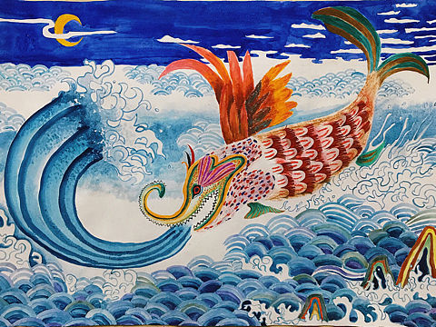 原創(chuàng)大魚（個人主頁-ZNDM4NzQ4Njg=） - 商業(yè)插畫 - 站酷設(shè)計(jì)師有只野貓叫茜哥原創(chuàng)素材 - 站酷ZCOOL