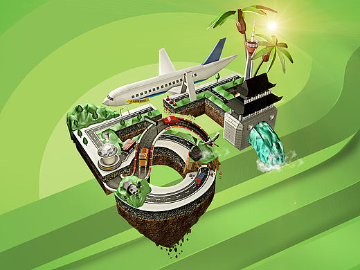 原创作品:C4D海报活动页面