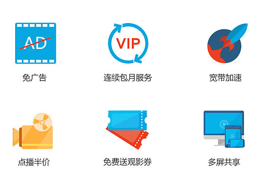优酷官网会员特权新版ICON