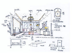 室內(nèi)手繪作品