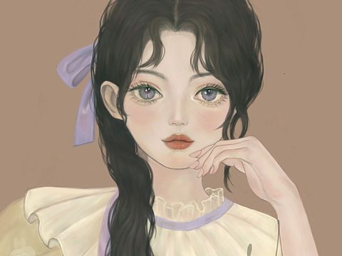 厚涂微写实人像