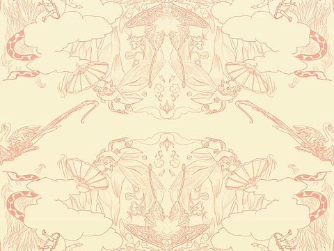 原创｜插画｜儿童房壁纸设计～