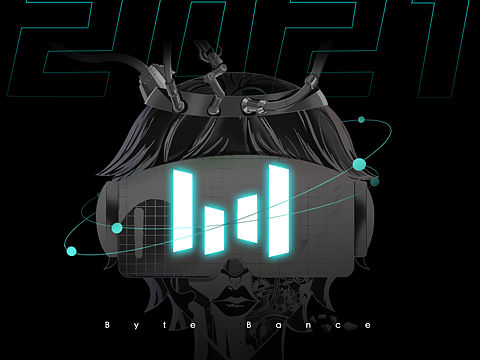 【字节跳动】logo延展插画