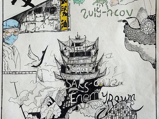 抗疫之春（个人主页-ZNDM2NjA3NTY=） - 海报 - 站酷设计师Z45937832原创素材 - 站酷ZCOOL