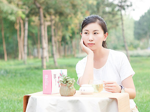 衡水荷案茶外景模特拍摄