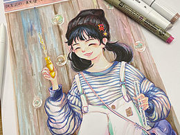 马克笔插画人物练习