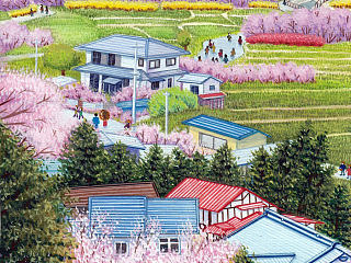 【樱花盛开的季节】水彩