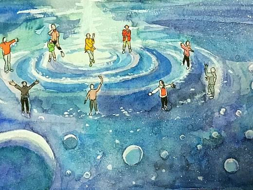 《时空之客》（个人主页-ZMjIyNDUxMDg=） - 绘画 - 站酷设计师小鹿乱画原创素材 - 站酷ZCOOL