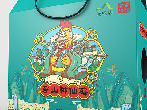 茅山神仙鸡&茅山神仙蛋 包装设计