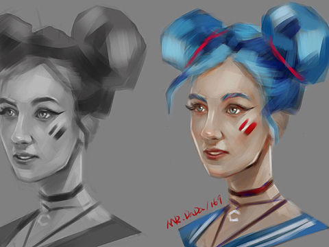 畫頭像（個(gè)人主頁-ZMzM2MDA3NDg=） - 創(chuàng)作習(xí)作 - 站酷設(shè)計(jì)師達(dá)達(dá)why原創(chuàng)素材 - 站酷ZCOOL