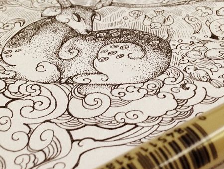 一风作品——一花一世界《神鹿》
