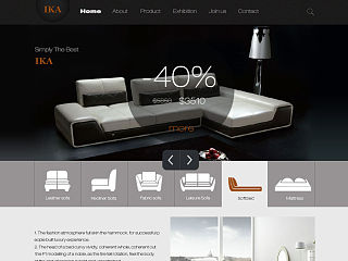 IKA爱家家居网页设计