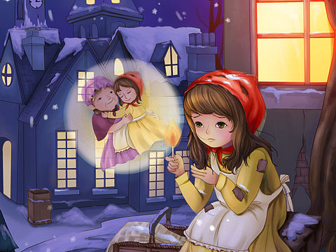 东拼西凑的卖火柴小女孩