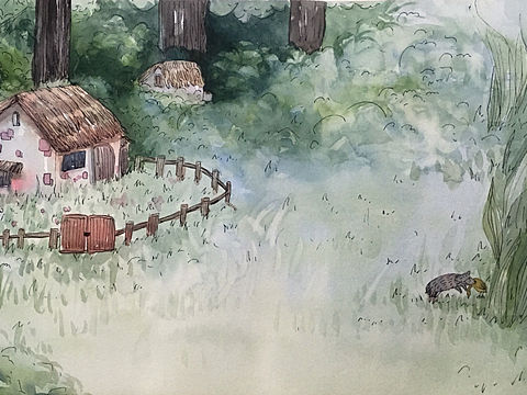 走散的小狼（個人主頁-ZMTkzOTc3MzY=） - 兒童插畫 - 站酷設(shè)計師屁簾子原創(chuàng)素材 - 站酷ZCOOL