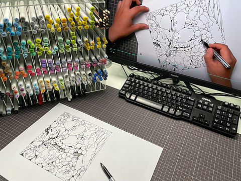 收获为题创作的装饰画