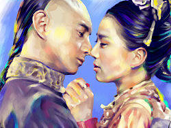 唯美古装 刘诗诗（个人主页-ZMjg0Mjc3Ng==） - 创作习作 - 站酷设计师梁靖宜原创素材 - 站酷ZCOOL