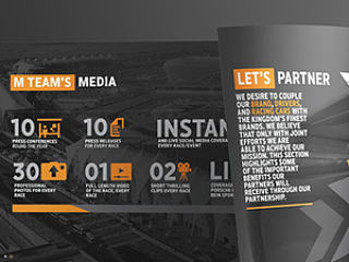 M Team Partnership Proposal Brochure Design
