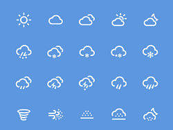 QQ导航天气图标
