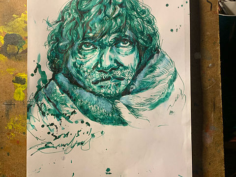 全程钢笔画原创手绘