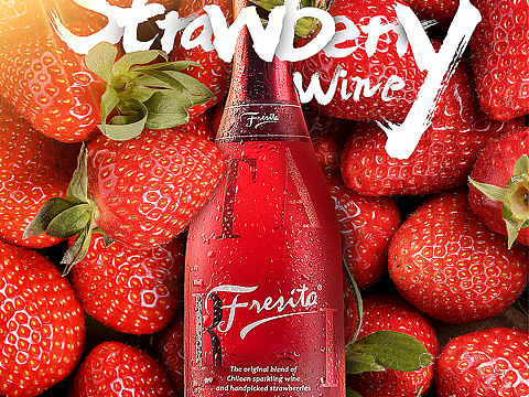 草莓酒海报设计（个人主页-ZMzIwMDYwMjg=） - 宣传物料 - 站酷设计师爱UI的兔八哥原创素材 - 站酷ZCOOL