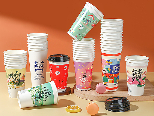 定制纸杯拍摄/一次性纸杯/国风/国潮/静物拍摄