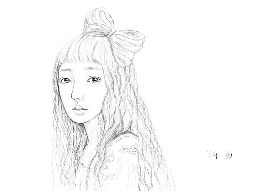 手绘板素描一张(手绘稿)