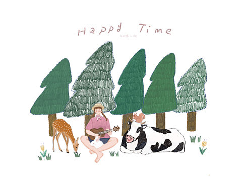 轻松愉快的绿色