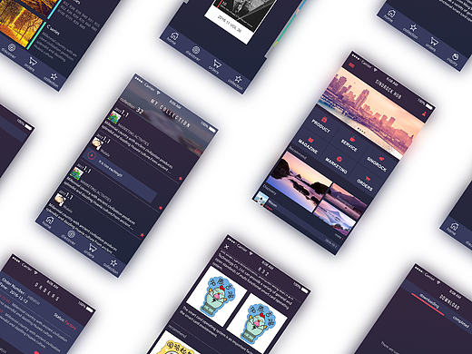 简约企业APP-UI交互界面