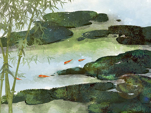 林海游鱼