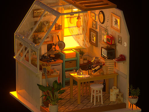C4d小房子2.5d