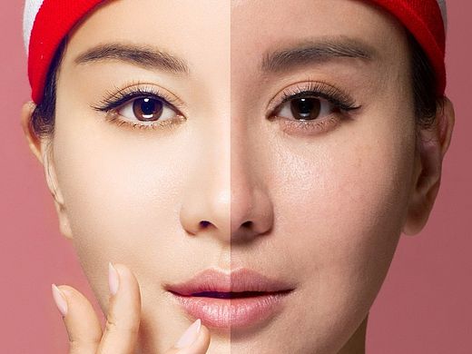 继续发作业商业修图形象照后期精修人像