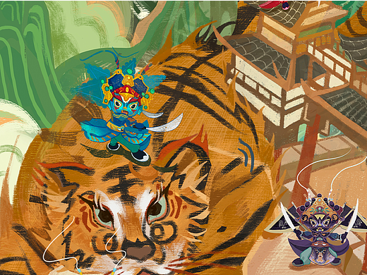 傩戏五猖ip设计（内含插画） | 视觉图像研究