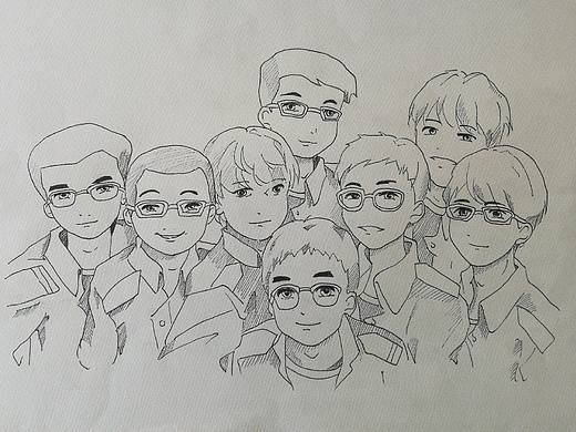 宿舍八人（個(gè)人主頁-ZMzA2MDEwMzY=） - 藝術(shù)插畫 - 站酷設(shè)計(jì)師君似玉原創(chuàng)素材 - 站酷ZCOOL