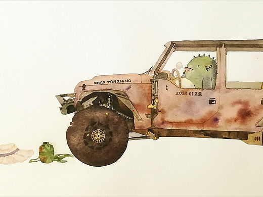 平凡之路（個(gè)人主頁(yè)-ZMjU5MTM0NzI=） - 新銳潮流插畫(huà) - 站酷設(shè)計(jì)師趙延強(qiáng)ART原創(chuàng)素材 - 站酷ZCOOL