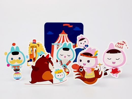 马戏团贴纸