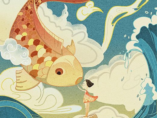 大鱼（个人主页-ZNTYxMjE5MzI=） - 艺术插画 - 站酷设计师Z945207640原创素材 - 站酷ZCOOL