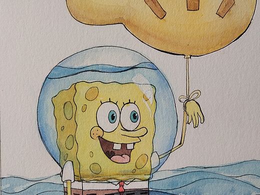 海绵宝宝和派大星手绘