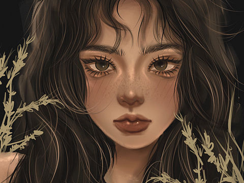 procreate半厚涂練習（個人主頁-ZNDA4OTYzMTY=） - 單幅漫畫 - 站酷設(shè)計師班比甘芭茶原創(chuàng)素材 - 站酷ZCOOL