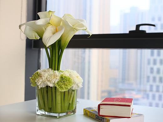 DIY瓶插花制作 鲜花 生日花 宴会花 餐桌花 办公桌花 茶几花 书桌花