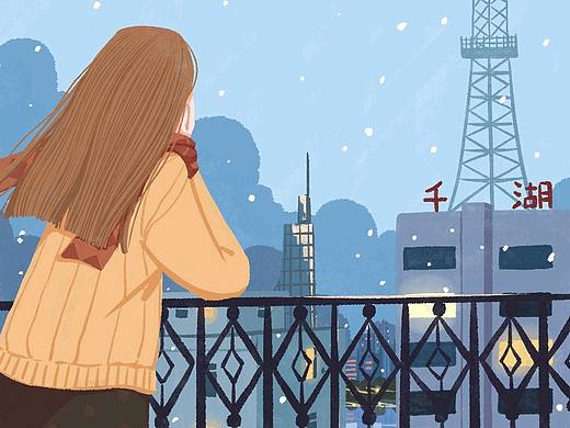 初雪的傍晚（個人主頁-ZNTMyMTM0NjA=） - 創(chuàng)作習作 - 站酷設計師汪了個喵喵原創(chuàng)素材 - 站酷ZCOOL