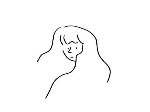 临摹yu nagaba简笔人物画—用极简线条勾勒头像