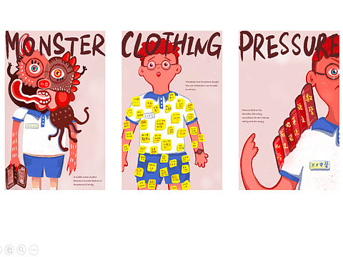 《公益海报--青少年学习压力》