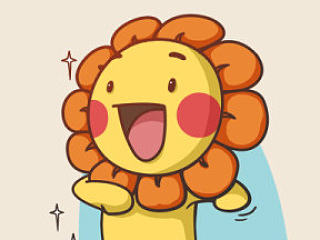 华为花粉吉祥物—葵君～阳光四射！！！