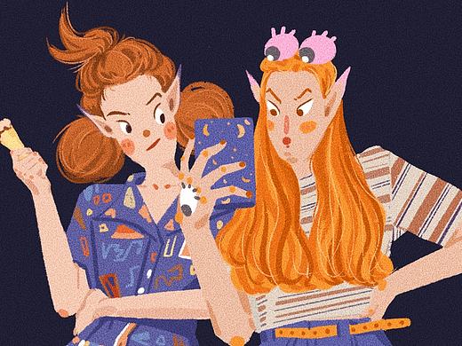 人物照片转插画练习