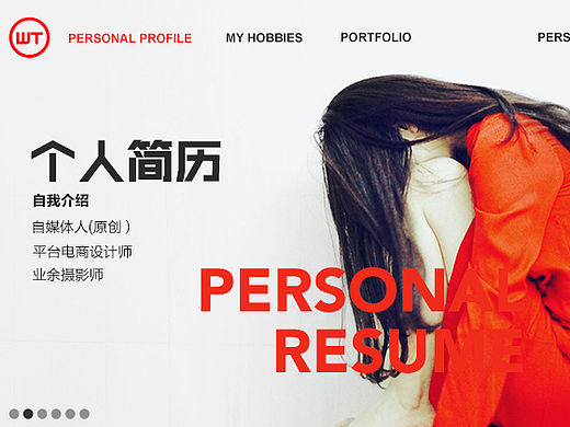 为自己做了一份简历